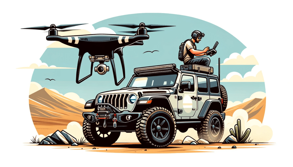 Jeep Wrangler Drone Pilot