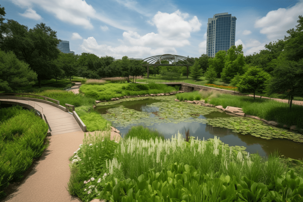 Myriad Botanical Gardens with a Winding Path